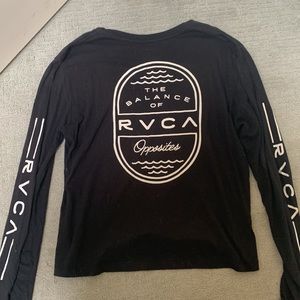 RVCA long sleeve black shirt
